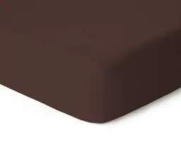 Trikotaažist voodilina kummiga JERSEY JERSEY-CHOCOLATE