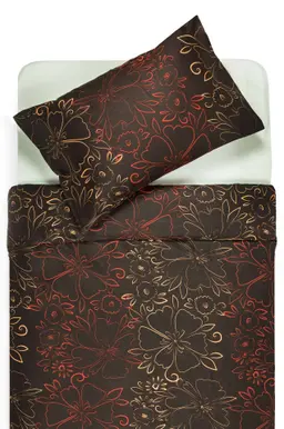 Satiinist voodipesu ACANTHA 20-1446-CHOCO