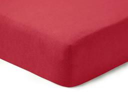 Fitted terry sheets TERRYBTL-WINE RED
