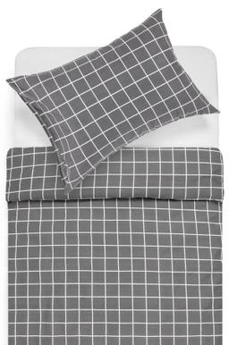 Polycotton bedding set GEOMETRY 30-0717-GREY
