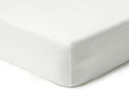 Satiinist voodilina kummiga 00-0000-OPTIC WHITE