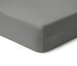 Сатиновая простынь на резинке 00-0326-STONE GREY