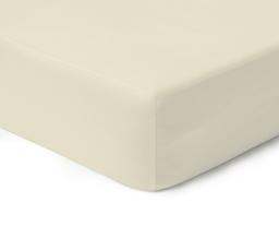 Satiinist voodilina kummiga 00-0400-LIGHT CREAM