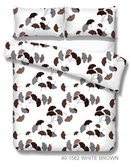 Voodipesu komplekt ABSTRAKT 40-1562-WHITE BROWN