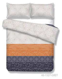 Polycotton bedding set ABSTRACT 40-1527-GREY