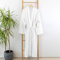 Hommikumantel BATHROBE WAFFLE CVC-210 210 BATHROBE KIMONO-OPTIC WHITE