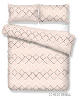 Polycotton bedding set GEOMETRY 30-0850-SHELL