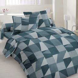 Polycotton bedding set GEOMETRY 30-0849-GREY