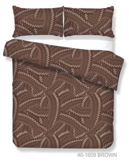 Voodipesu komplekt ABSTRAKT 40-1609-BROWN