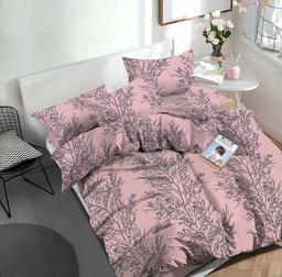 Polycotton bedding set ABSTRACT 40-1587-PINK GREY