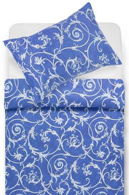 Cotton bedding set DAHLIA 40-1473-BLUE