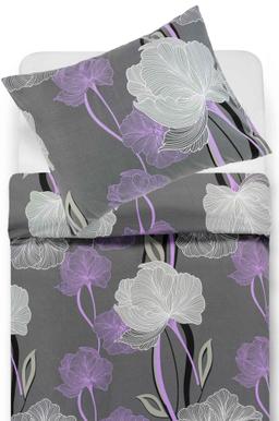 Lõuendriidest voodipesukomplekt DEBORAH 20-1793-DARK GREY