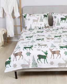 Flanellist voodipesu BO 40-1496-GREEN