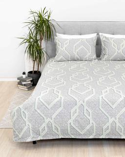 Flanellist voodipesu BELEN 40-1544-GREY