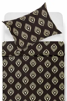 Lõuendriidest voodipesukomplekt DALIA 40-1466-DARK BROWN