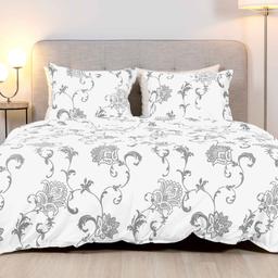 Sateen bedding set AVA 20-1448-WHITE
