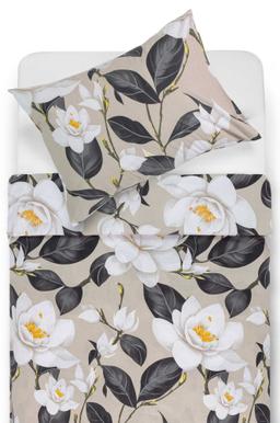 Polycotton bedding set FLOWERS 20-1879-GREY