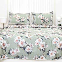 PREMIUM mako-satiinist voodipesu CARLEIGH 20-1865/20-1866-OLIVE