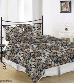 Sateen bedding set AEDON 40-1596-BROWN