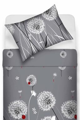 Polycotton bedding set FLOWERS 20-1891-GREY