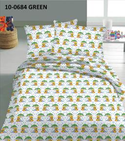 Voodipesu lastele DUCK IN THE RAIN 10-0684-GREEN