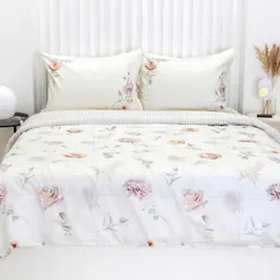 Постельное белье из Mako Сатина CLAIRENE 20-1918/30-0872-OFF WHITE