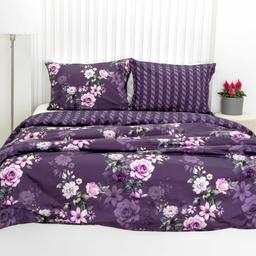 PREMIUM mako-satiinist voodipesu CORRINE 20-1920/30-0873-PLUM