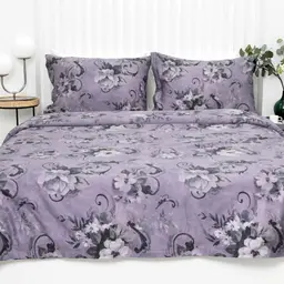 PREMIUM maco sateen bedding set CURTIS 20-1870-GREY BLUE