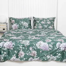 PREMIUM mako-satiinist voodipesu COLBY 20-1828/20-1851-DARK GREEN