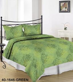 Kortsukangast voodipesu ELAYNA 40-1646-GREEN