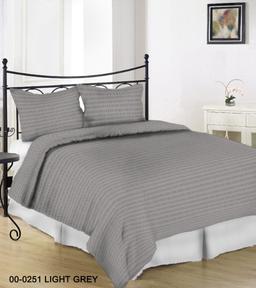 Seersucker bedding set ELA 00-0251-LIGHT GREY