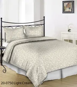 Sateen bedding set ADRIA 20-0750-LIGHT CREAM