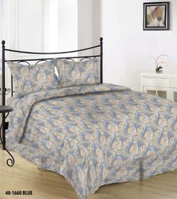 Постельное бельё из сатина ASHTYN 40-1660-BLUE