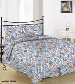Satiinist voodipesu ALANNAH 40-1661-BROWN