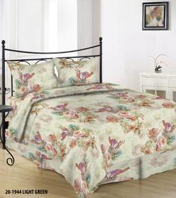 Sateen bedding set ANDI 20-1944-LIGHT GREEN