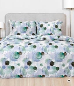 Satiinist voodipesu AYA 40-1665-BLUE
