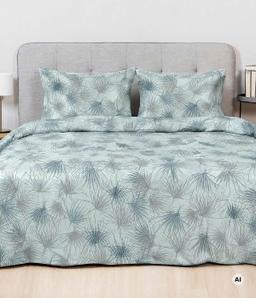 Sateen bedding set ADALEE 40-1658-BLUE