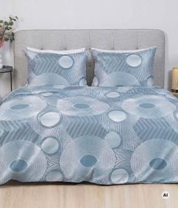 Sateen bedding set AILANI 40-1664-BLUE