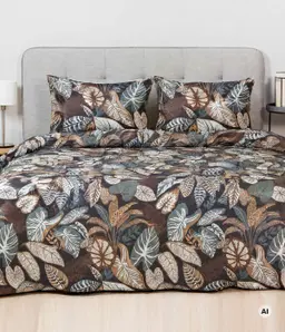 Sateen bedding set AEDON 40-1596-BROWN