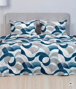 Satiinist voodipesu ARLETTE 40-1659-BLUE