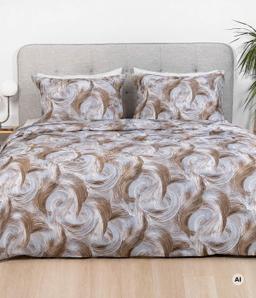 Satiinist voodipesu ASHTYN 40-1660-BROWN