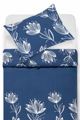 Seersucker bedding set ELIORA 20-1913-BLUE