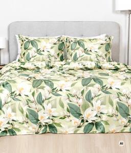 Satiinist voodipesu ALIZA 20-1942-GREEN