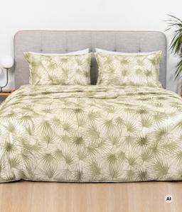 Satiinist voodipesu ADALEE 40-1658-KHAKI