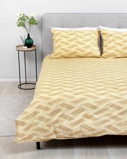 Flannel bedding set BERNADETTE 30-0779-BROWN