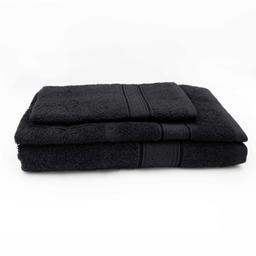3 piece towel set T0184 T0184-BLACK