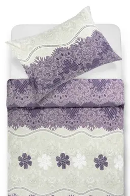 Lõuendriidest voodipesukomplekt DENIM 40-1007/40-1140-PLUM