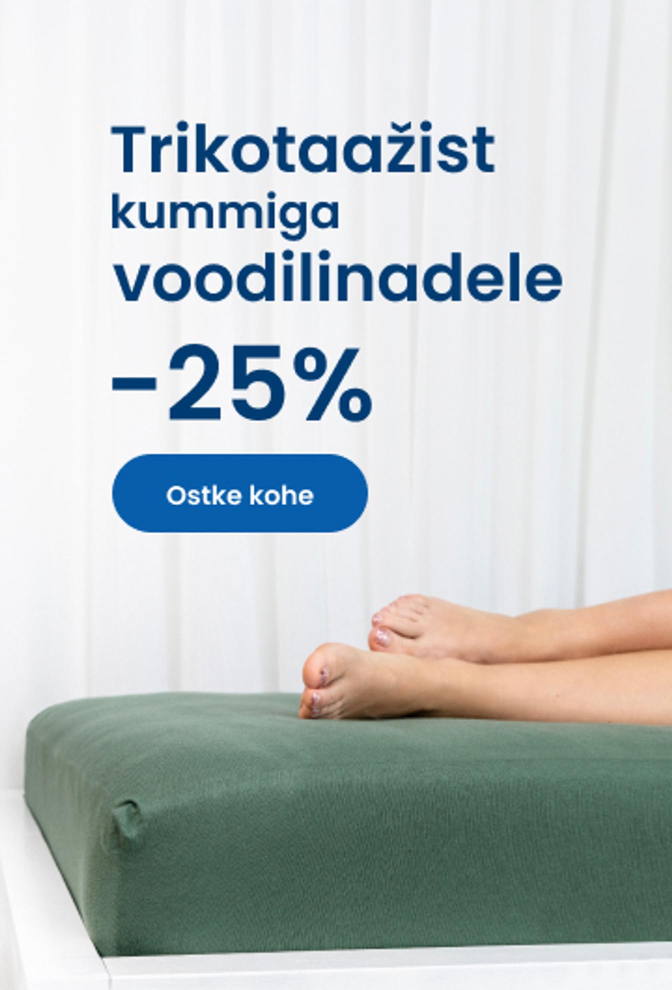 Trikotaažist kummiga voodilinadele -25%/ desktop