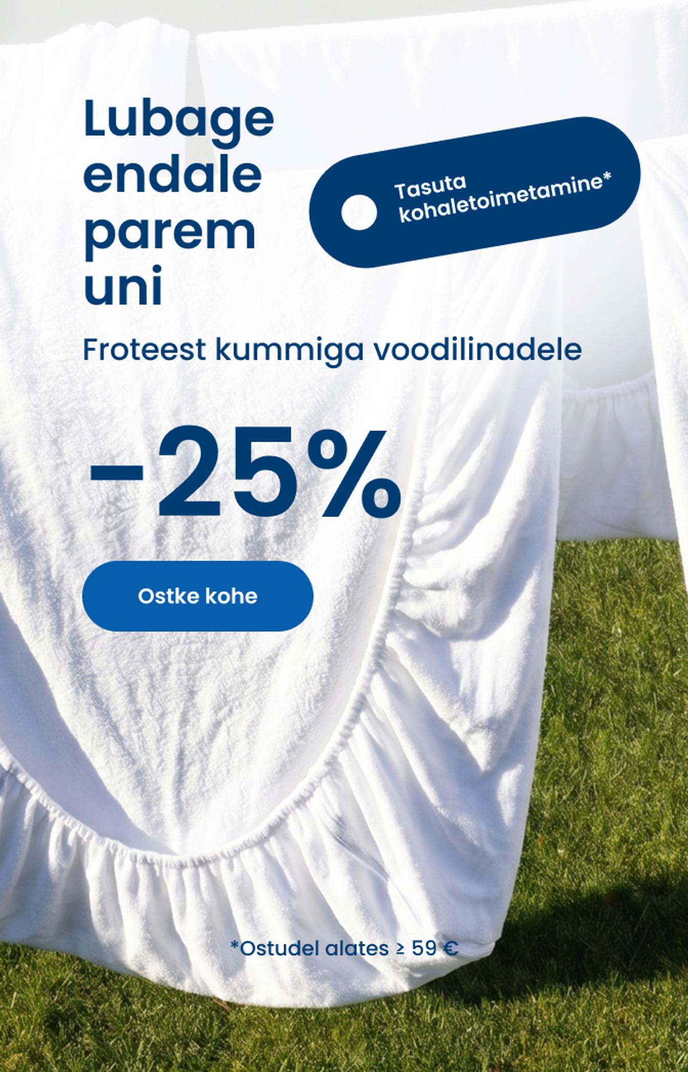 Froteest kummiga voodilinadele -25%/ desktop