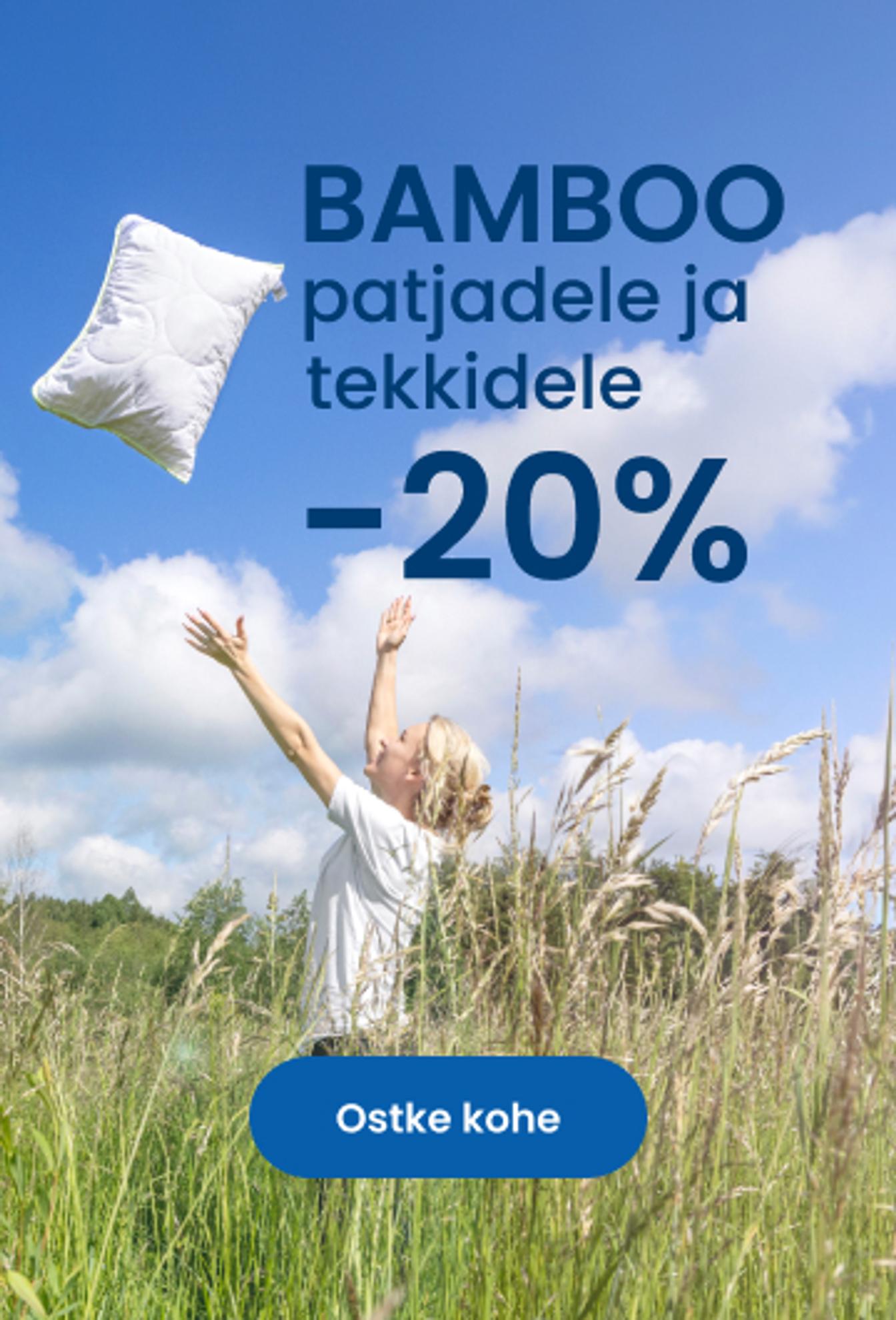 BAMBOO patjadele ja tekkidele –20% / mobile